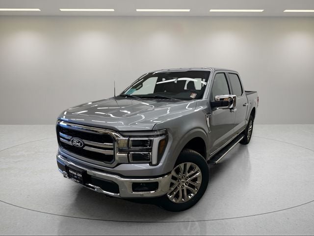 2026 Ford F-150 Lariat in Iconic Silver Metallic — front three-quarter view